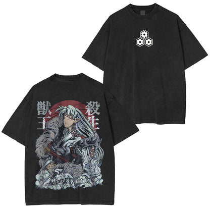 Inuyasha Vintage Polera Unisex Lavada