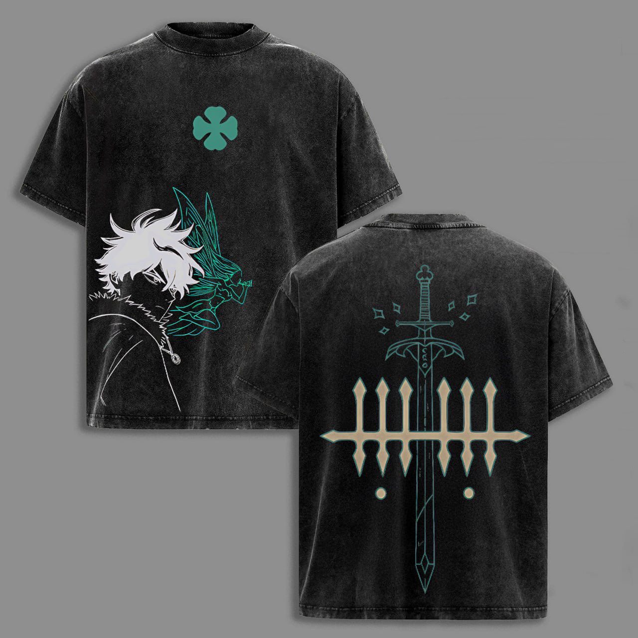 Black Clover Washed T-shirt/Crewneck/Hoodie