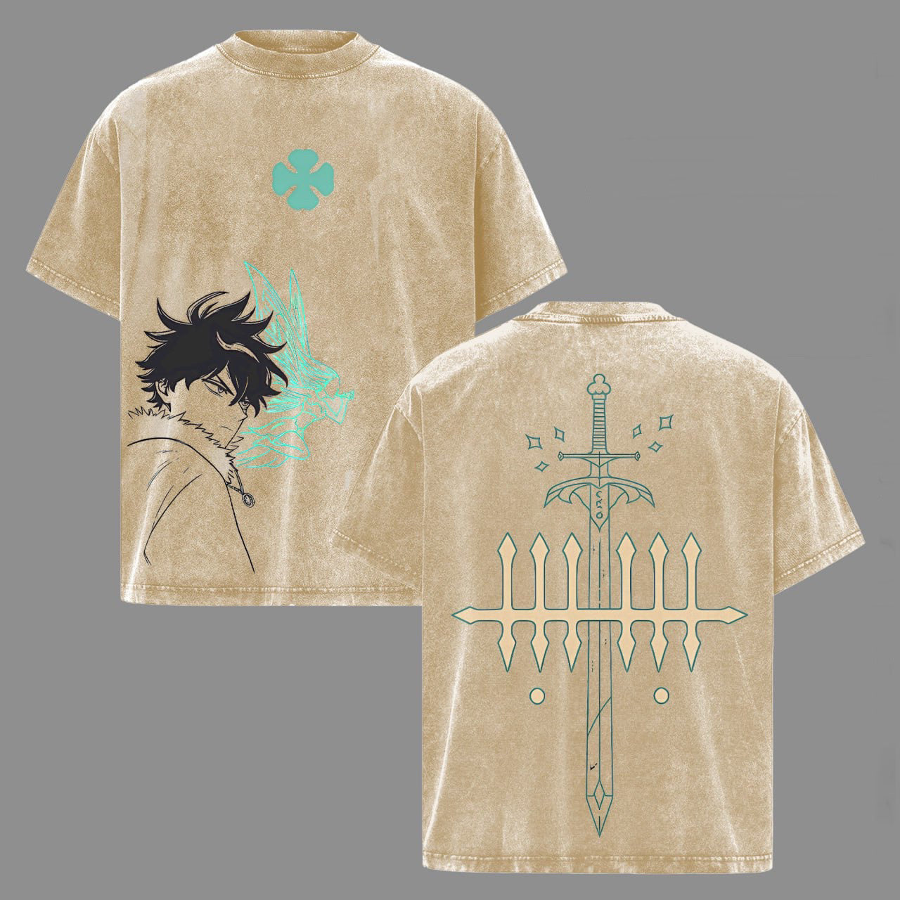 Black Clover Washed T-shirt/Crewneck/Hoodie