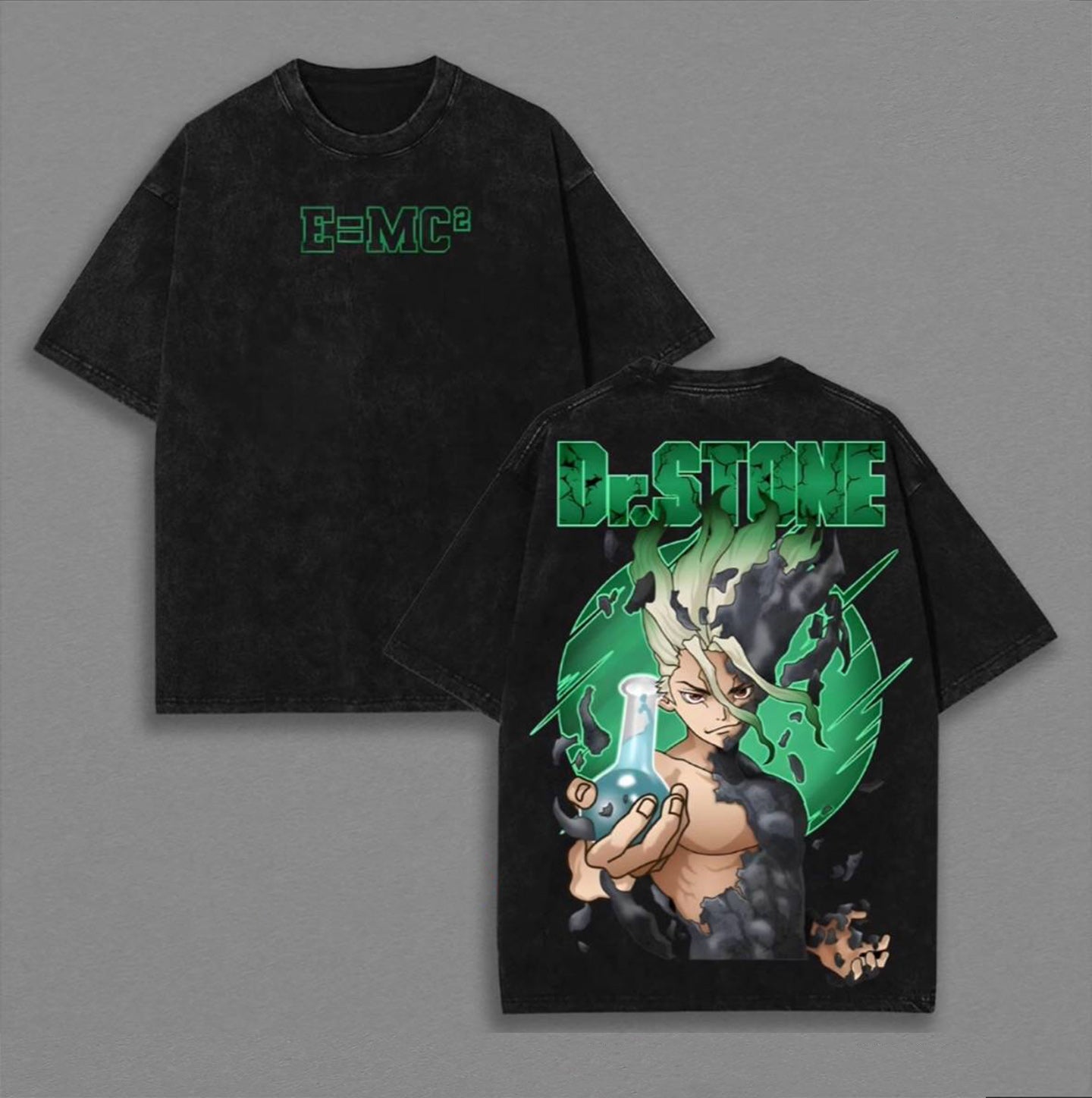 Dr.STONE Stone Wars Washed T-shirt/Crewneck/Hoodie