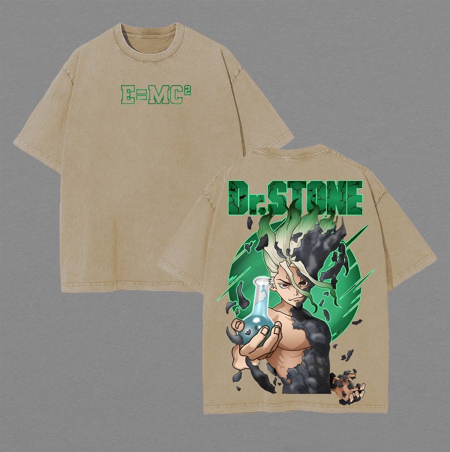 Dr.STONE Stone Wars Washed T-shirt/Crewneck/Hoodie