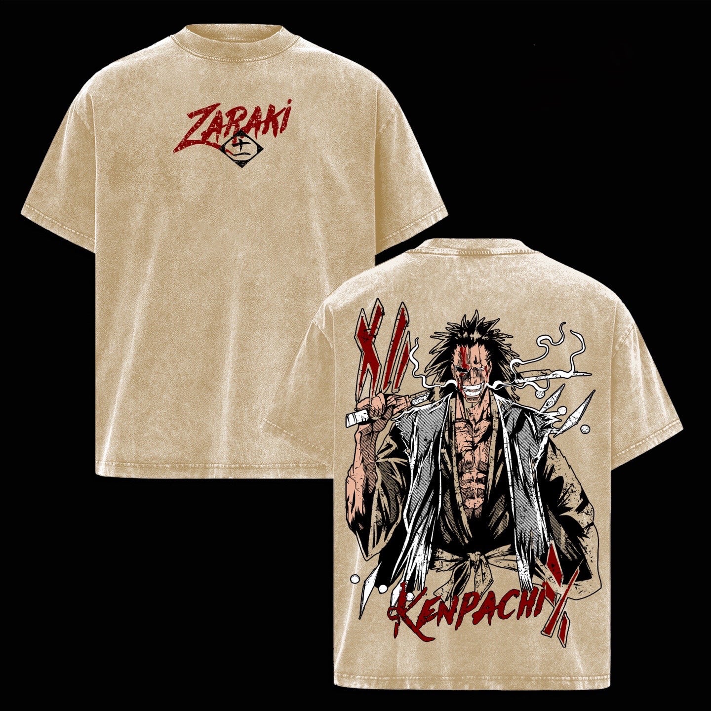 Kenpachi Zaraki Bleach Washed T-shirt/Crewneck/Hoodie