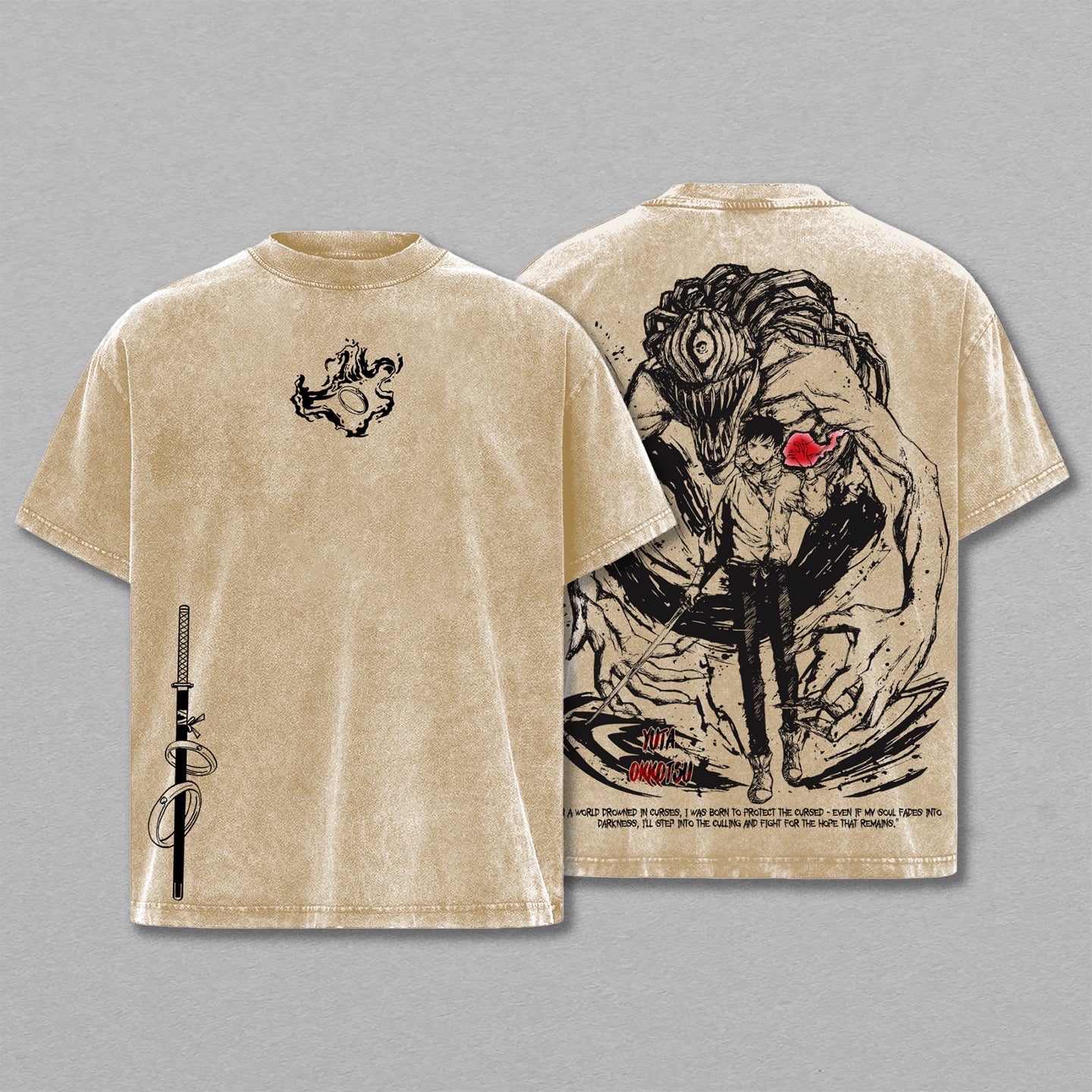 Jujutsu Kaisen Vintage Washed T-shirt/Crewneck/Hoodie