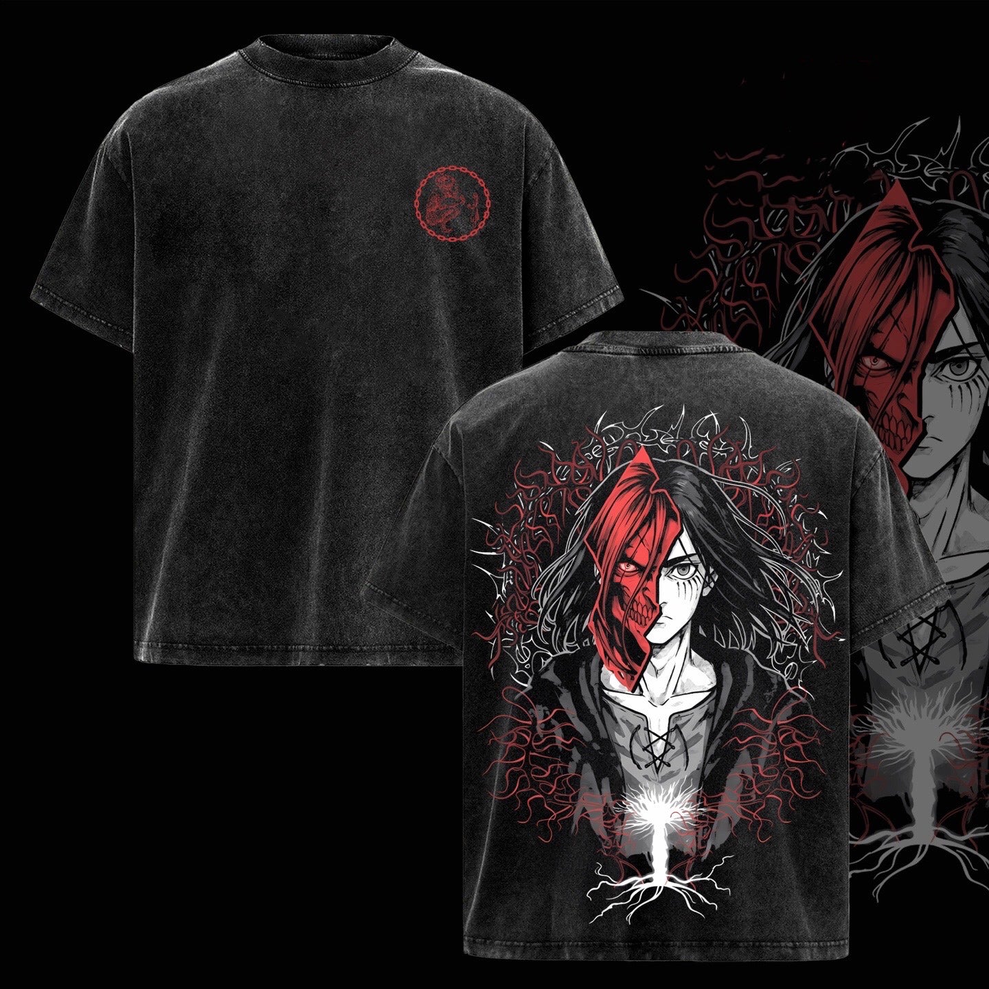 Attack on Titan Washed T-shirt/Crewneck/Hoodie