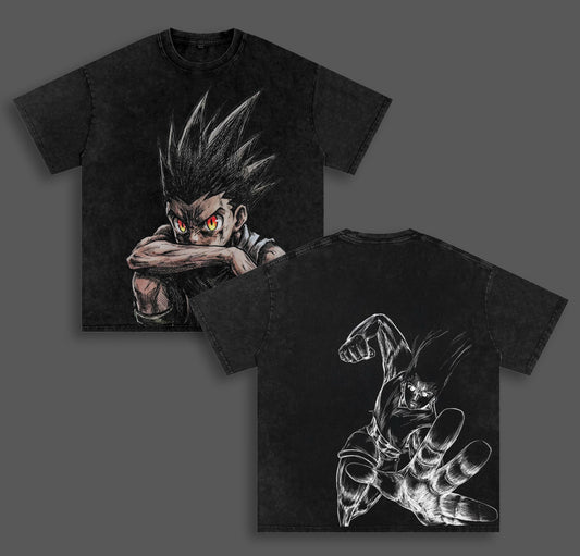 Hunter X Hunter Gon Freecss Polera Lavada Vintage